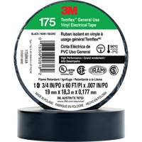 Temflex General Use Vinyl Electrical Tape 175, 19 mm (3/4") x 18 M (60'), Black, 7 mils Toolneeds Inc.